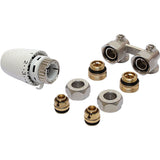 KIT DE ROBINET THERMOSTATIQUE T4 P.RADIATEUR UNIVERSAL INTEGRE 1/2"- 3/4" +RACC.16MM HONEYWELL DROITE / TL3095DA1536