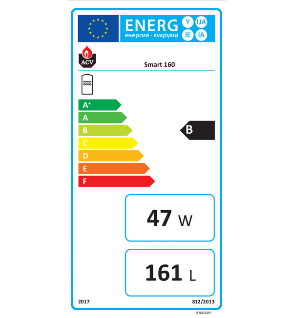 ACV SMART BOILER SL 160L AVEC GROUPE DE SECURITE 3/4" 06602601