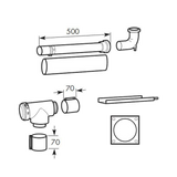 VAILLANT KIT CONCENTRIQUE DIAMÈTRE 80/125 Tubage 303250