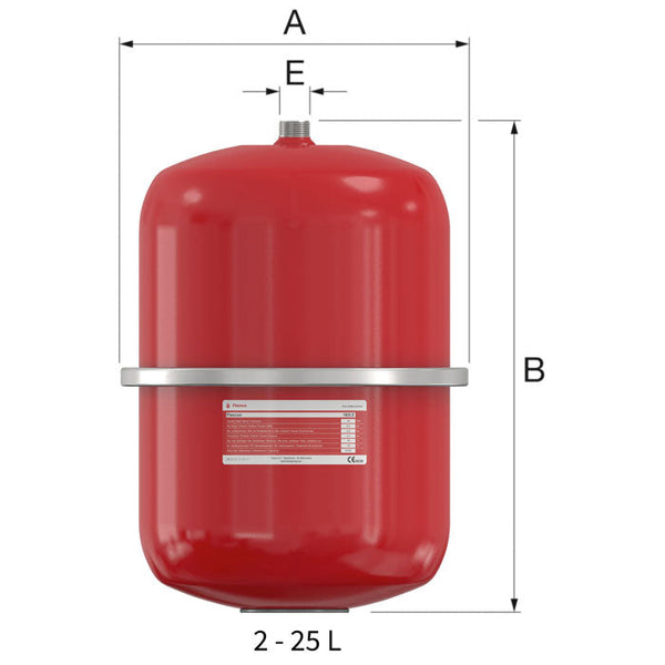 VASE D'EXPANSION CHAUFFAGE CENTRAL FLEXCON FLAMCO 25 1KG / 16923